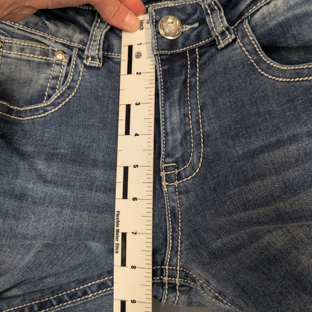 Cedar Rose Bootcut Jeans Girls 14 Blue Embroidered Dreamcatcher Rhinestone - Picture 11 of 14